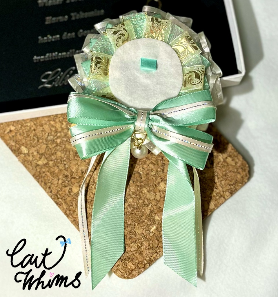 ミントグリーンに願いを込めてロゼット