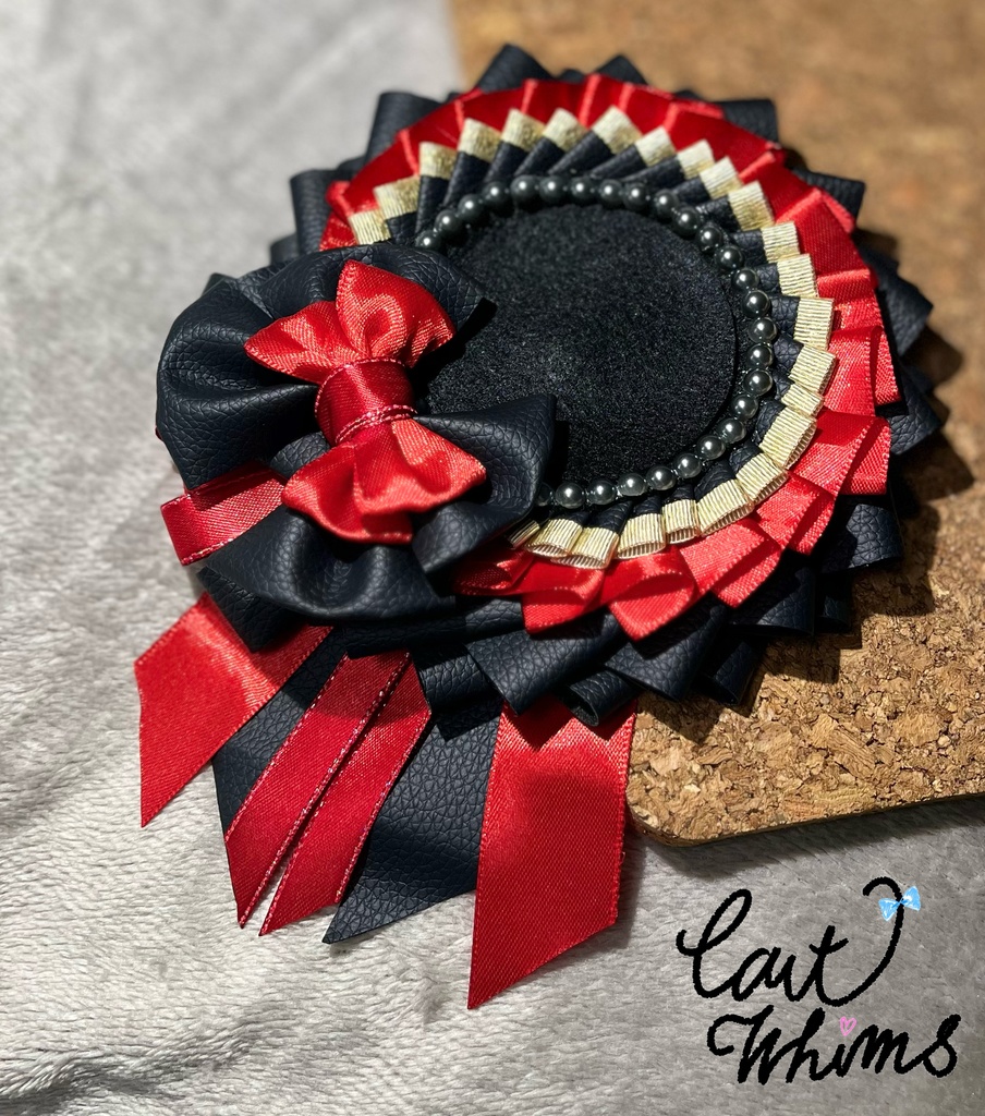 真紅で染めて情熱レザー痛ロゼット