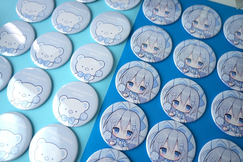 【C106新作】白熊汰べるちゃん 缶バッジ(単品)