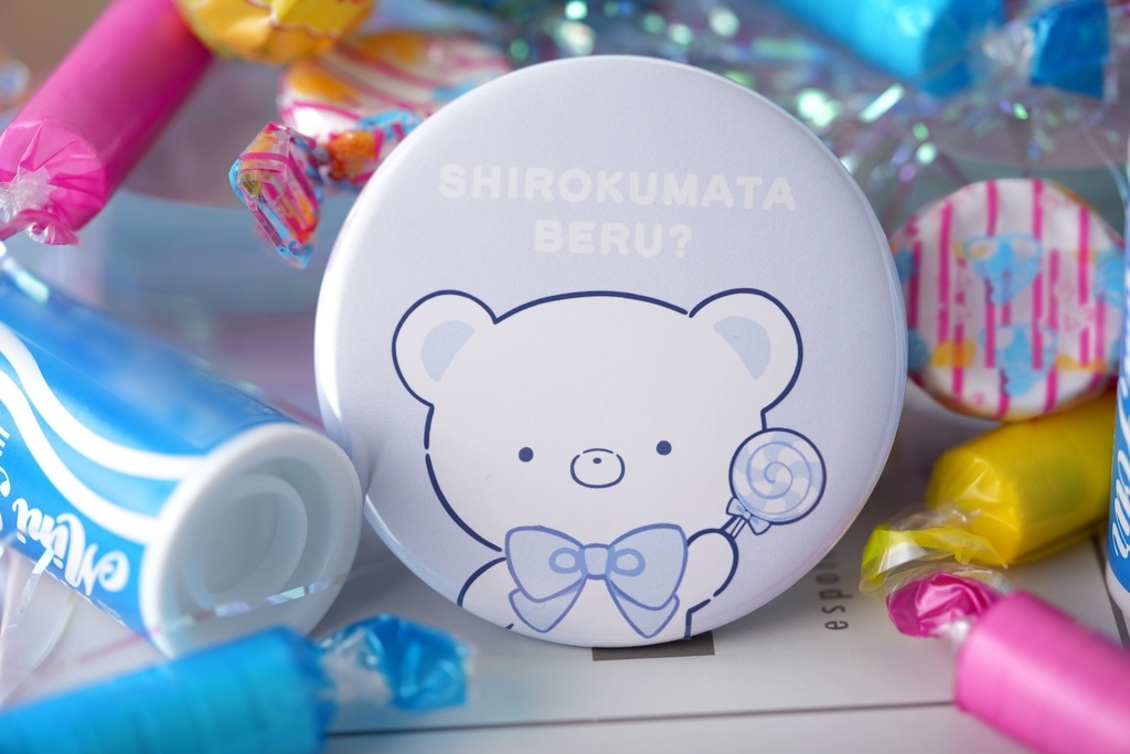 【C106新作】白熊汰べるちゃん 缶バッジ(単品)