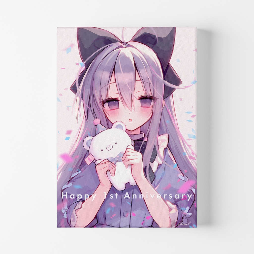 【受注生産】白熊汰べるちゃん 1周年記念キャンバスアート