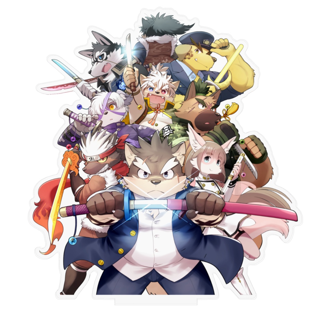 アクリルフィギュア~八犬士具足~