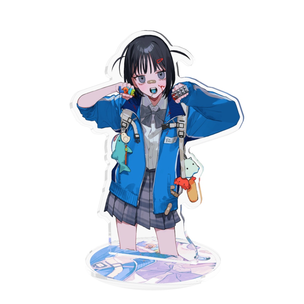 登下校アクリルスタンド（ニコ）