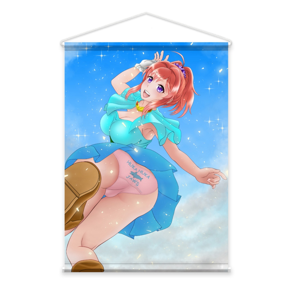 【オリジナルキャラクター】うちの妖怪ハンター見習いさんタペストリー(ダブルスエード)