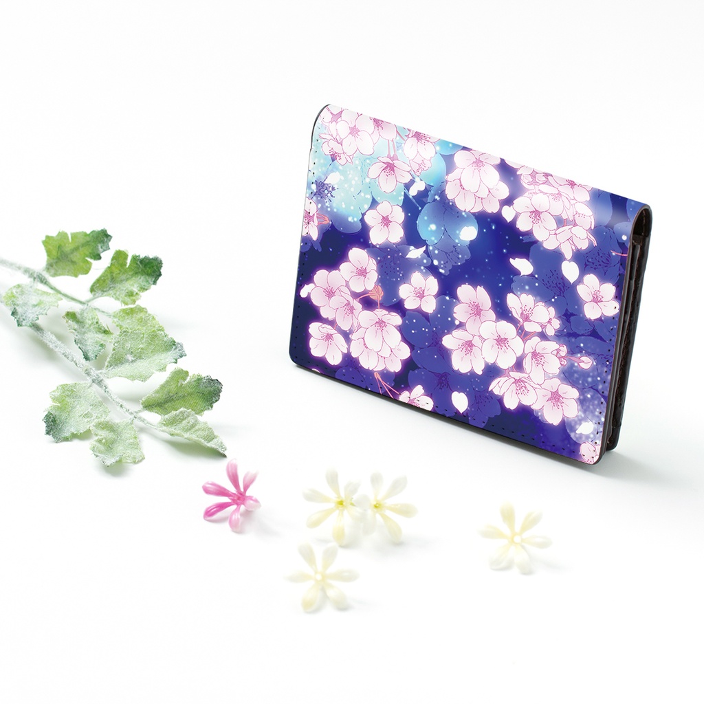 【Hanayukiオリジナル カードケース・名刺入れ】夜桜