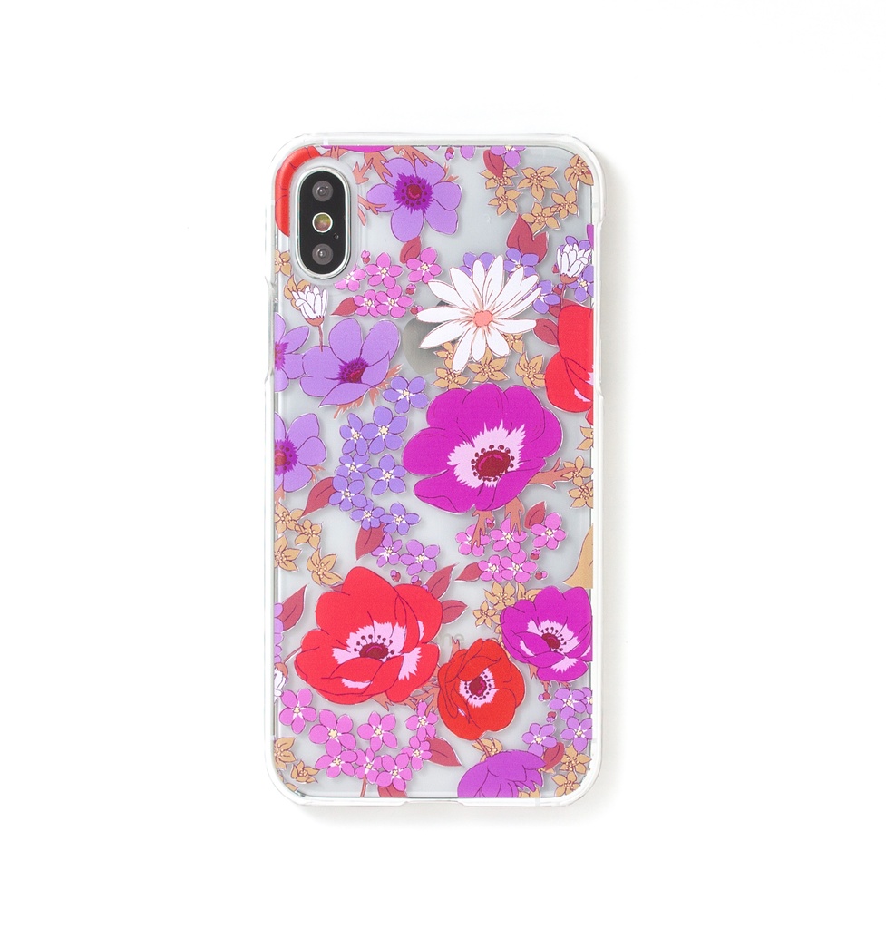 【スマホケース】アネモネマゼンタ【クリアタイプ】iPhone/Andorid対応