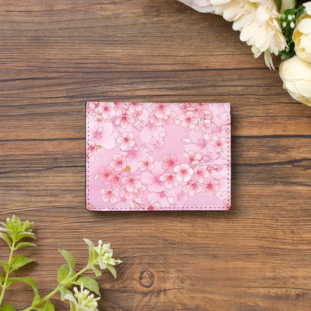 【Hanayukiオリジナル カードケース・名刺入れ】桜ピンク