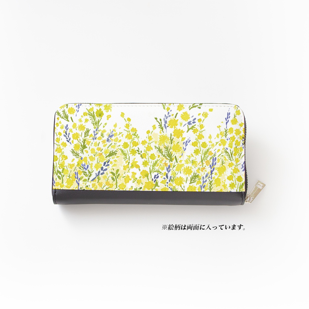 【長財布】ミモザ【花柄】