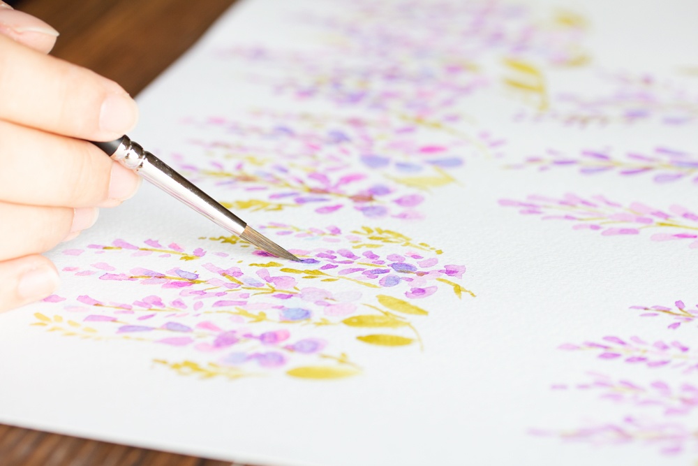 【カメラ穴あり】iPhone/Android対応 和柄あさがお・蘇芳 【手帳型スマホケース】