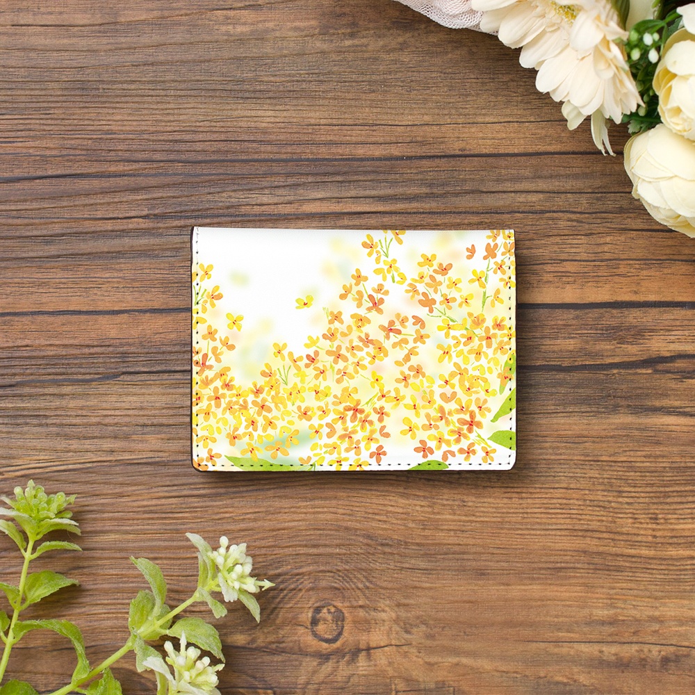 【Hanayukiオリジナル カードケース・名刺入れ】金木犀