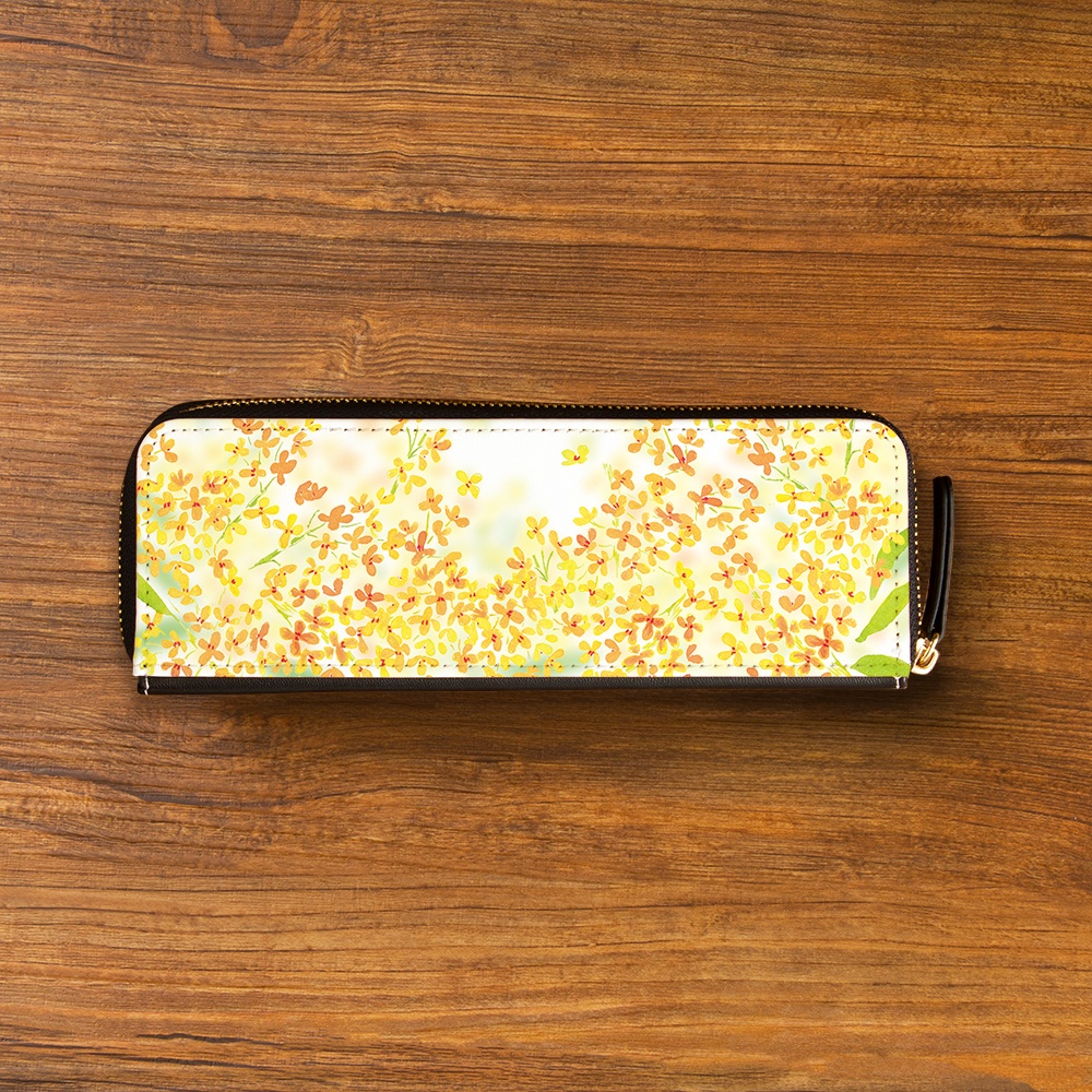 【 メガネケース 眼鏡ケース ペンケース ポーチ 】金木犀【花柄】
