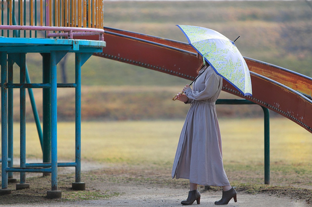 【花咲く傘】ミモザ【Hanayukiオリジナルアート】【※7月〜順次発送 予約受付中】長傘 日傘 雨傘 晴雨兼用