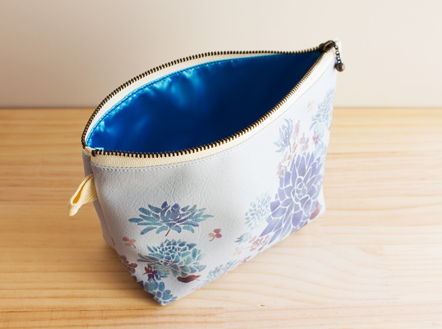 * Hanayuki オリジナルポーチ * ダリアパウダーブルー