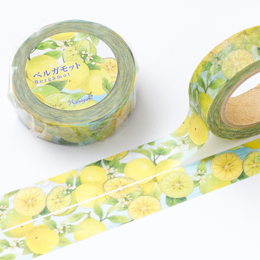 ベルガモットのマスキングテープ《Hanayukiオリジナルイラスト》