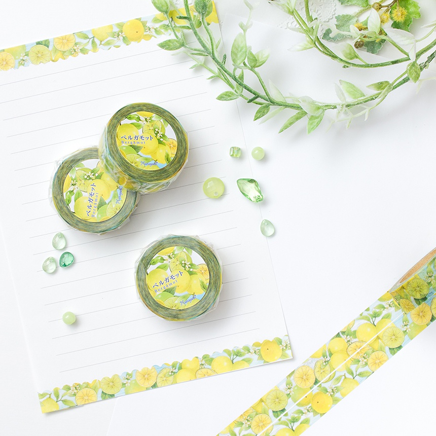 ベルガモットのマスキングテープ《Hanayukiオリジナルイラスト》