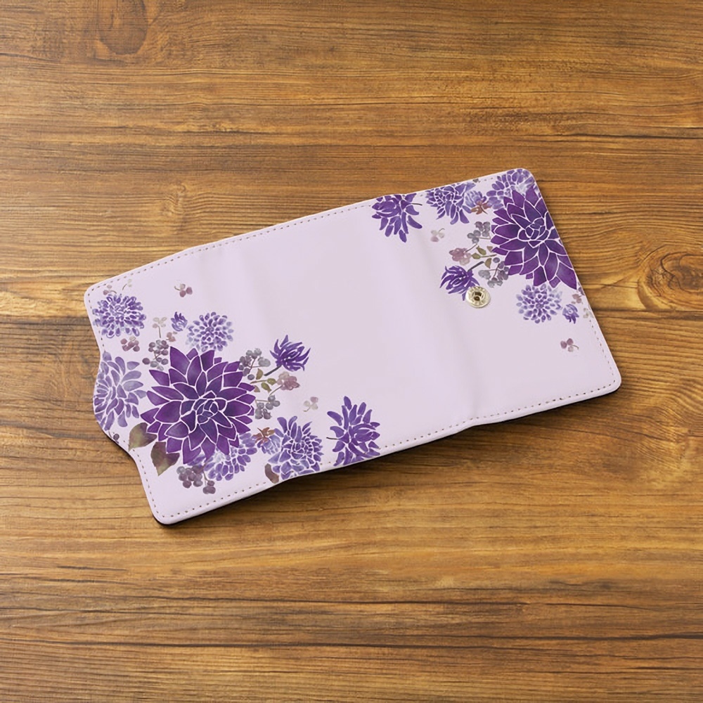 【Hanayukiオリジナル キーケース】ダリアペールバイオレット