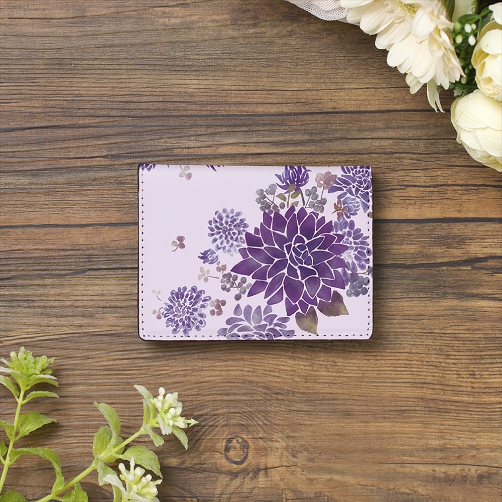 【Hanayukiオリジナル カードケース・名刺入れ】ダリアペールバイオレット