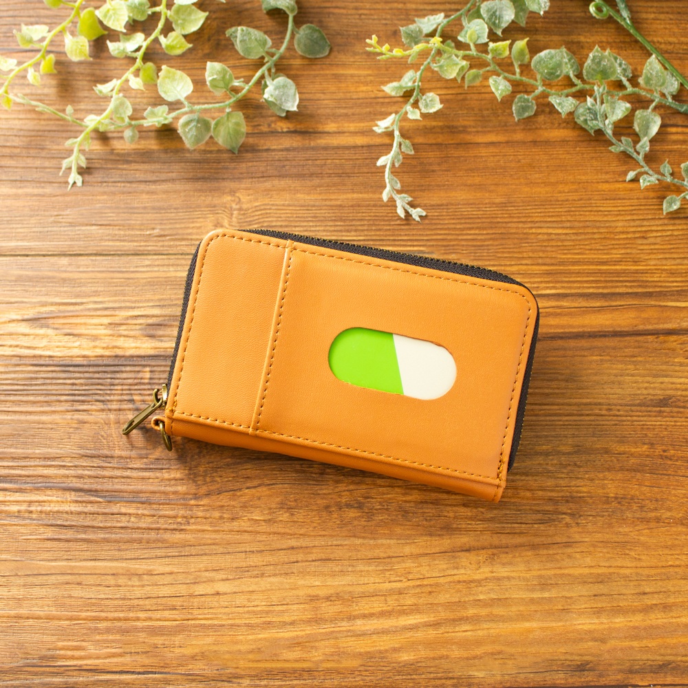 【ミニ財布・コンパクト財布】ローズガーデンブルー 【花柄】【パスケース・コインケース】