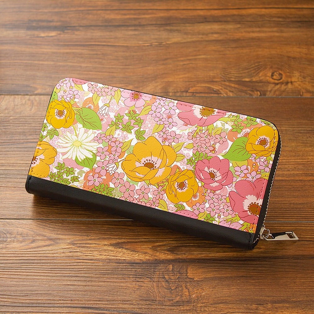 【長財布】アネモネフレッシュピンク【花柄】