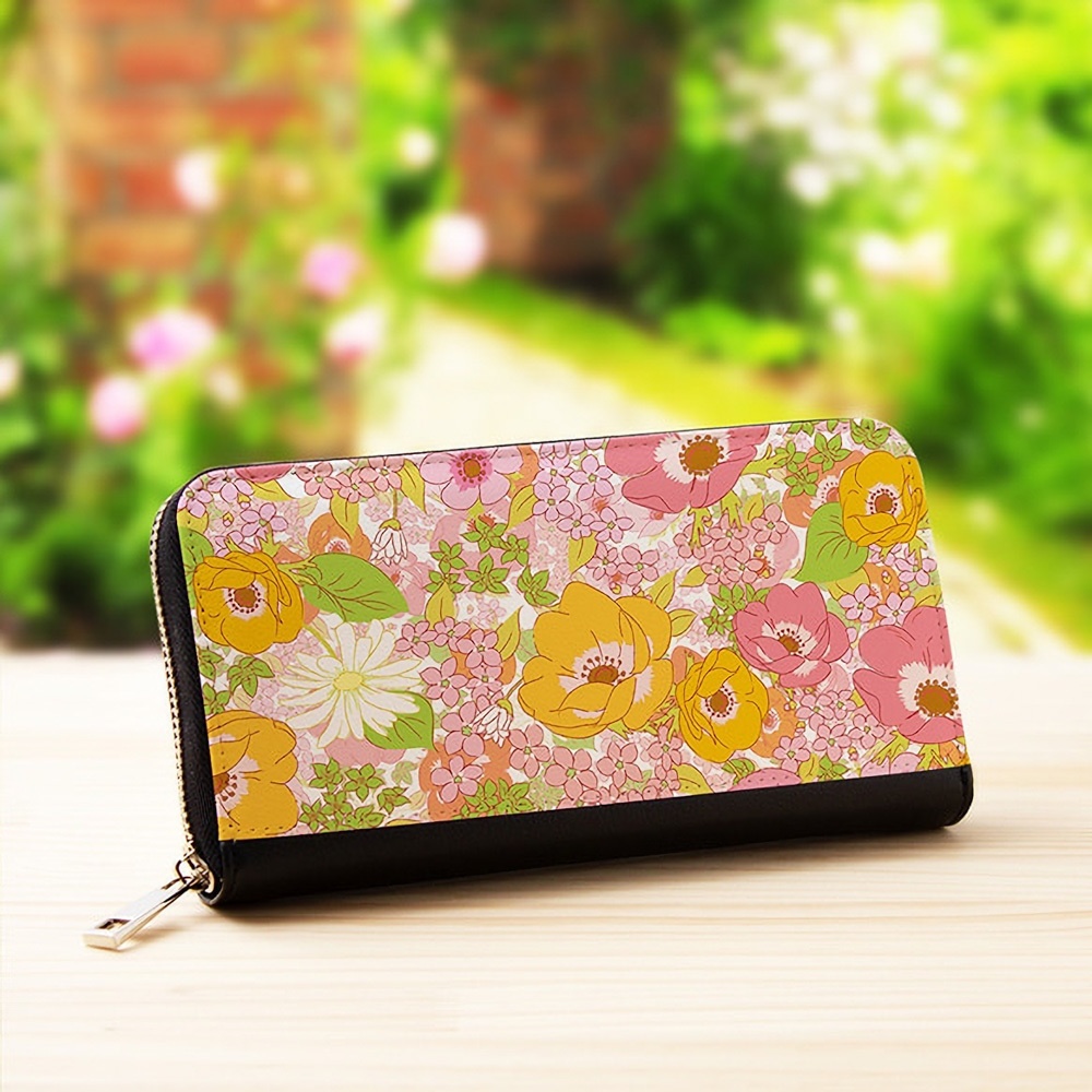 【長財布】アネモネフレッシュピンク【花柄】