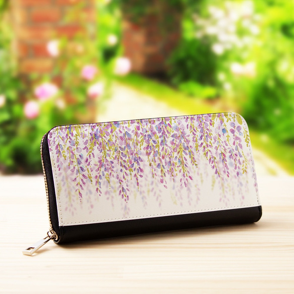 【長財布】藤の花【花柄】