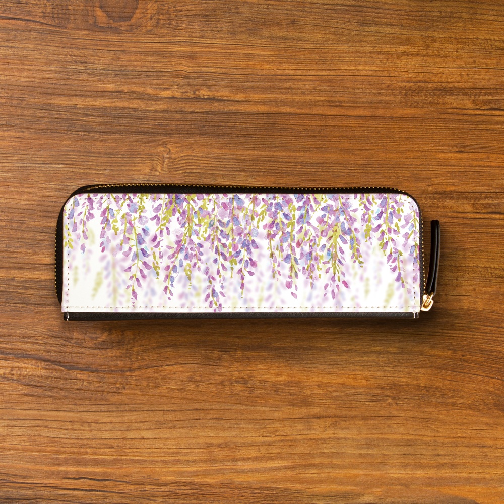 【 メガネケース 眼鏡ケース ペンケース ポーチ 】藤の花【花柄】