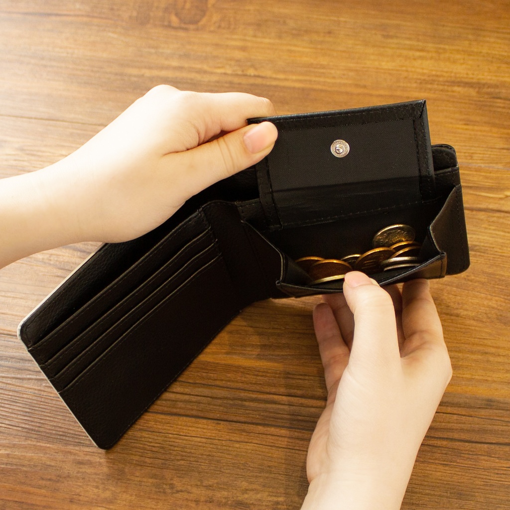 【二つ折り財布】アネモネフレッシュピンク【花柄】