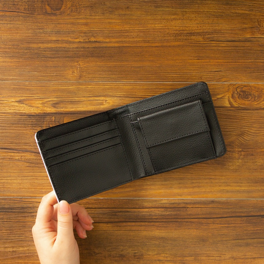 【二つ折り財布】ダリアペールバイオレット【花柄】