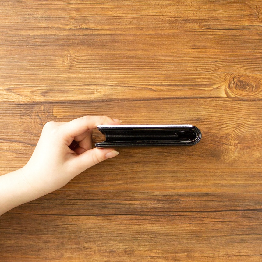 【二つ折り財布】ローズガーデンピンク【花柄】