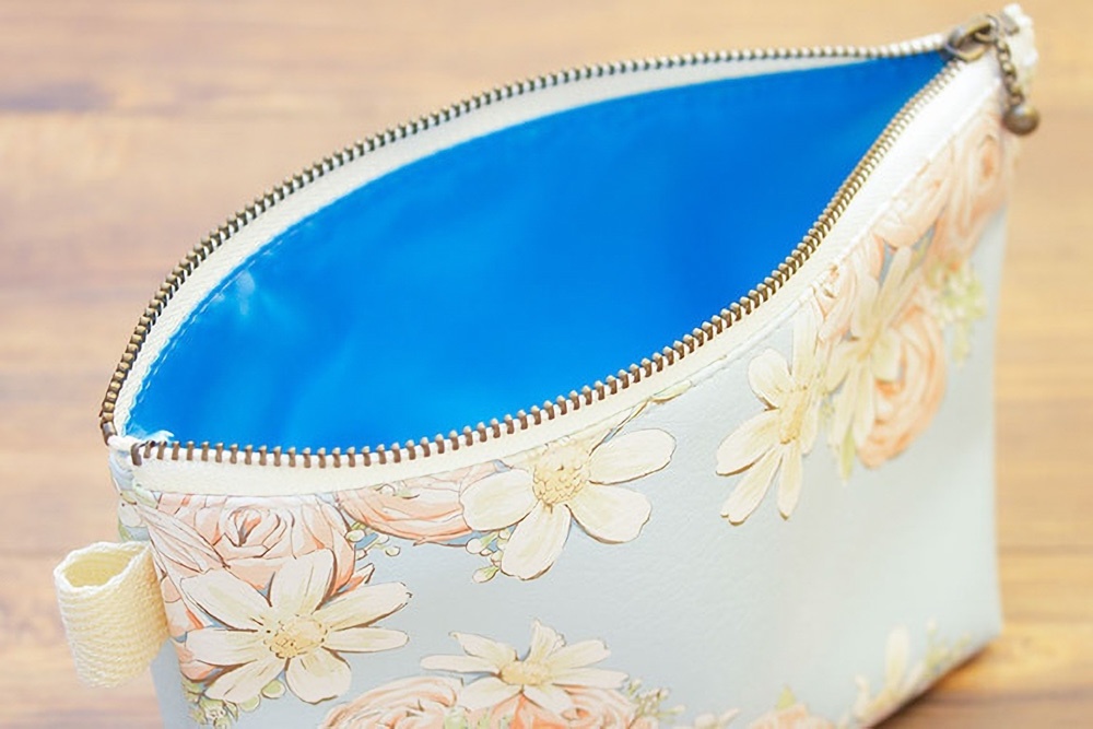 * Hanayuki オリジナルポーチ *イングリッシュ ローズコーラルピンク