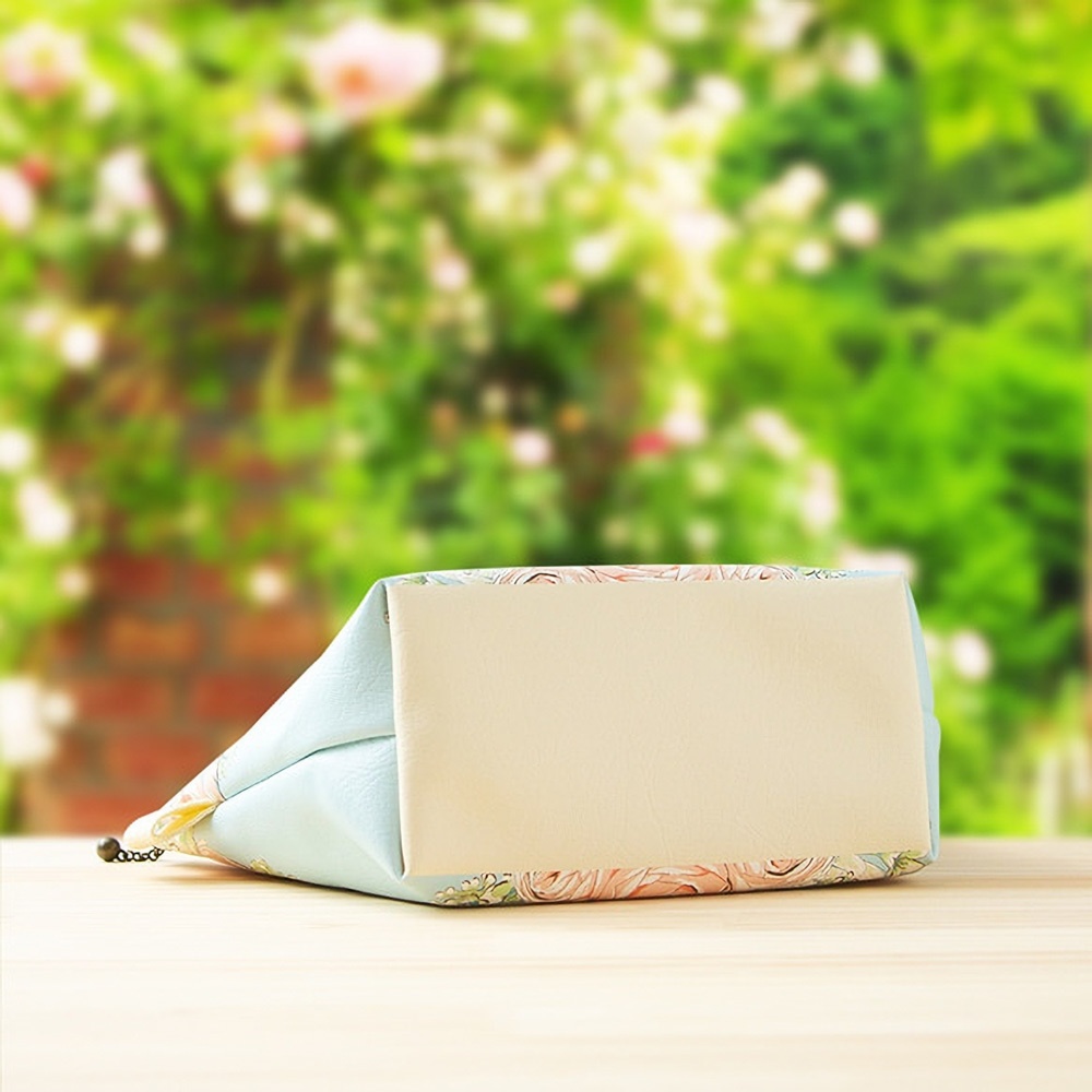 * Hanayuki オリジナルポーチ *イングリッシュ ローズコーラルピンク