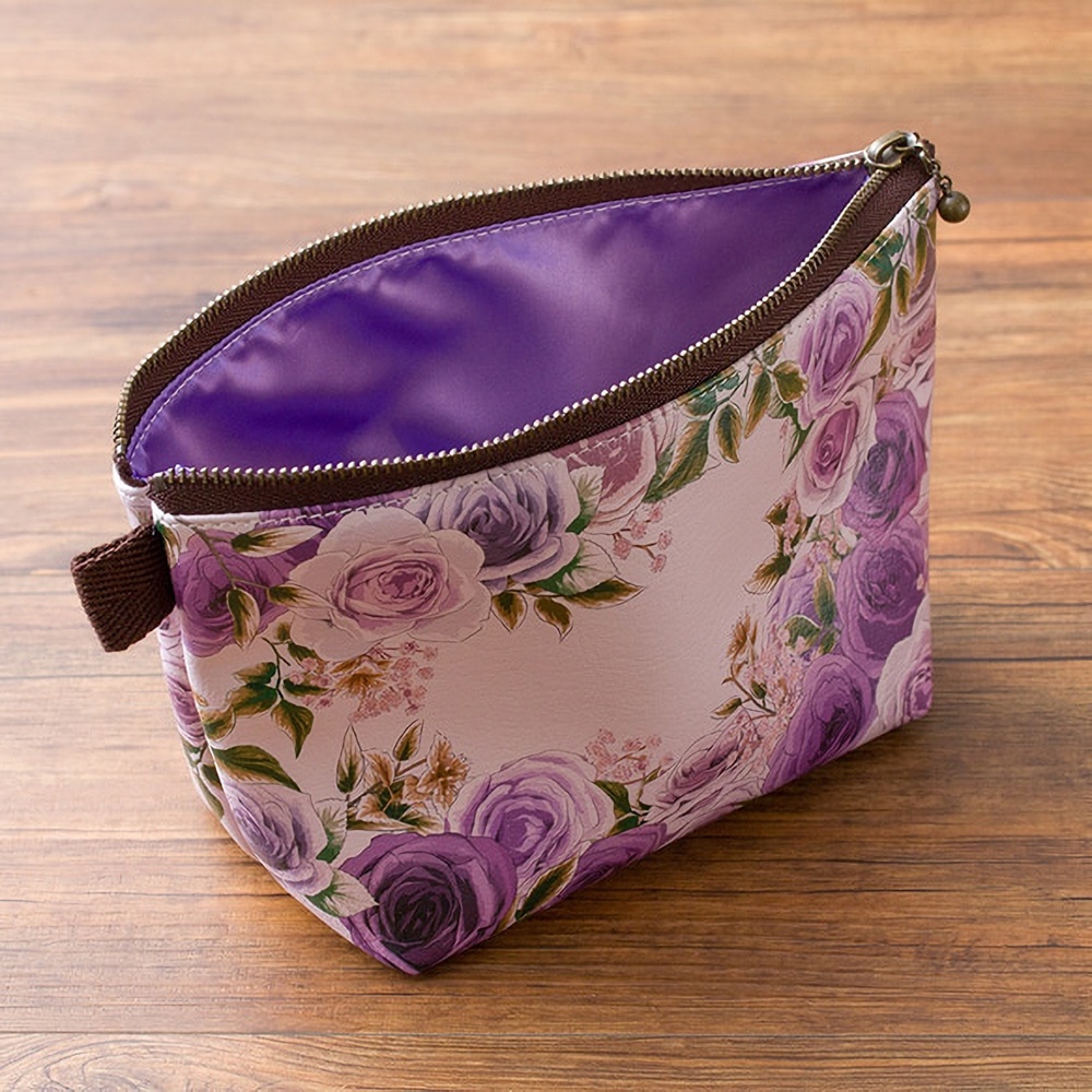 * Hanayuki オリジナルポーチ *ローズガーデンパープル
