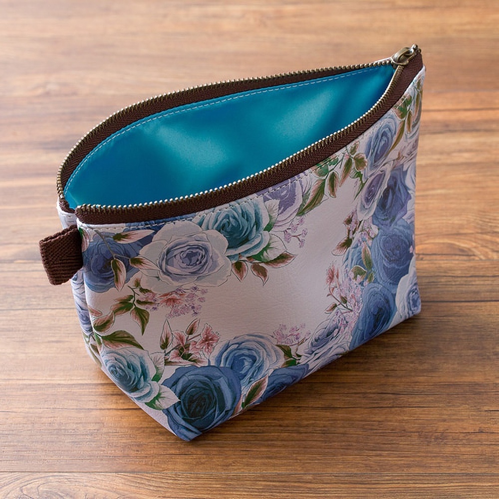 * Hanayuki オリジナルポーチ *ローズガーデンブルー