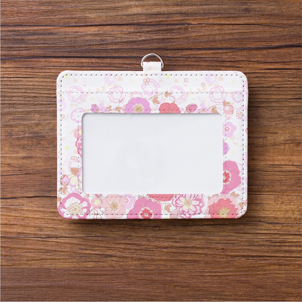 クリスマスローズのパスケース【Hanayukiオリジナルイラスト】