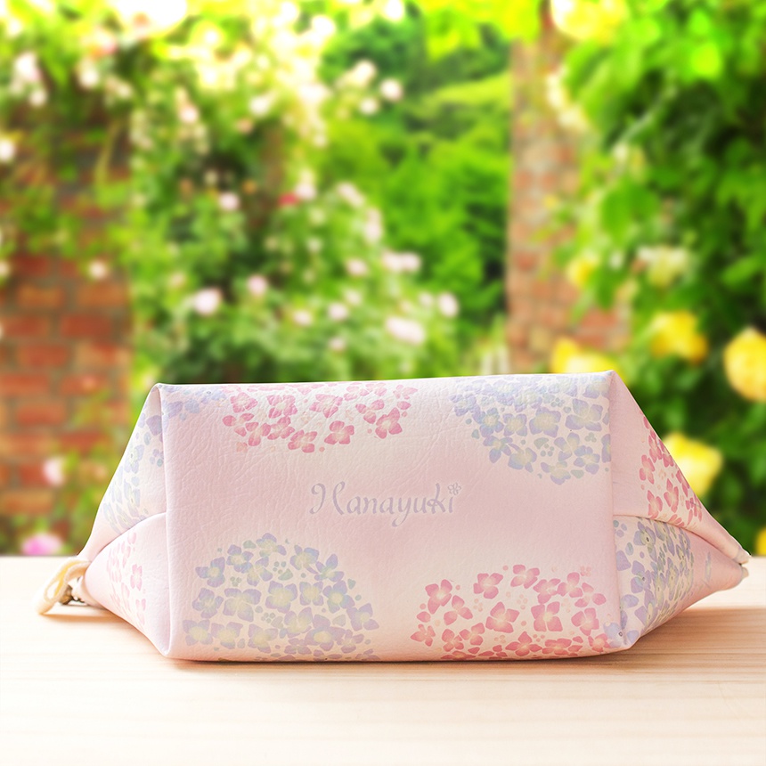 * Hanayuki オリジナルポーチ *紫陽花ももいろ