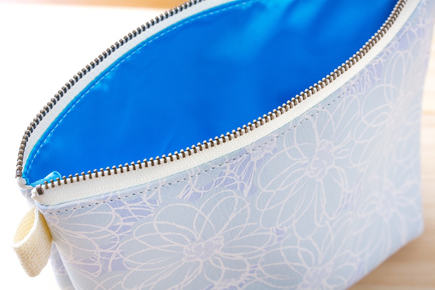 * Hanayuki オリジナルポーチ *コットンフラワーブルー