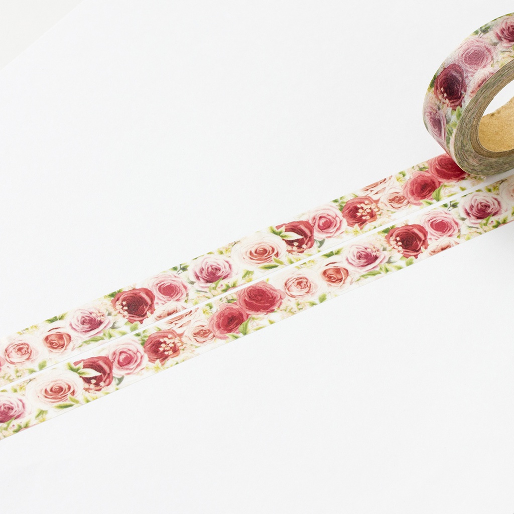 ローズガーデンのマスキングテープ《Hanayukiオリジナルイラスト》