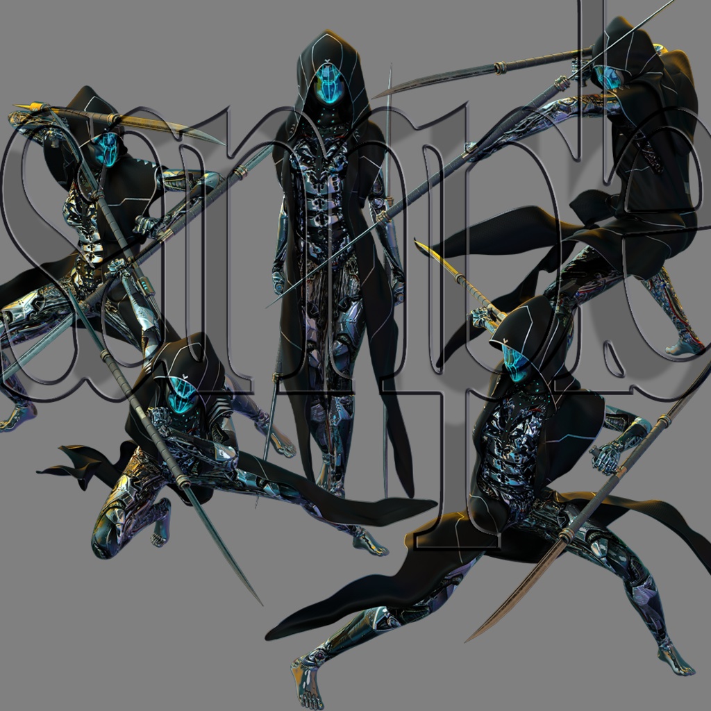 立ち絵素材:キラーサイボーグ Killer Cyborg