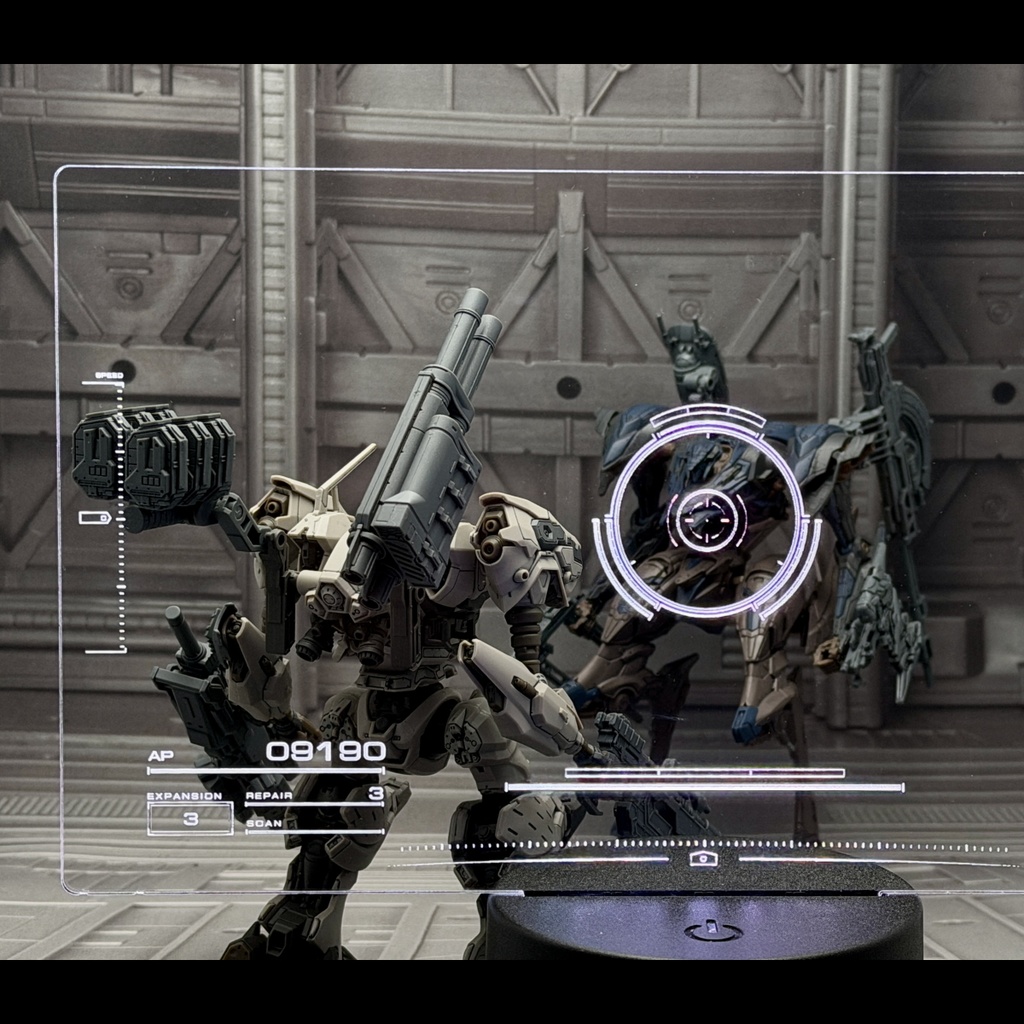 "ACⅥ" コクピット視点アクリルパネル_LEDライト用(ARMORED CORE Ⅵ FIRES OF RUBICON)