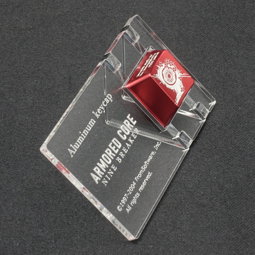 "NINE BREAKER" アルミ削り出しキーキャップ(ARMORED CORE NINE BREAKER)