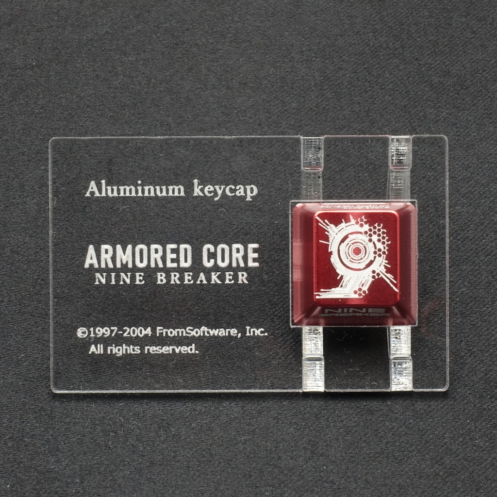 "NINE BREAKER" アルミ削り出しキーキャップ(ARMORED CORE NINE BREAKER)