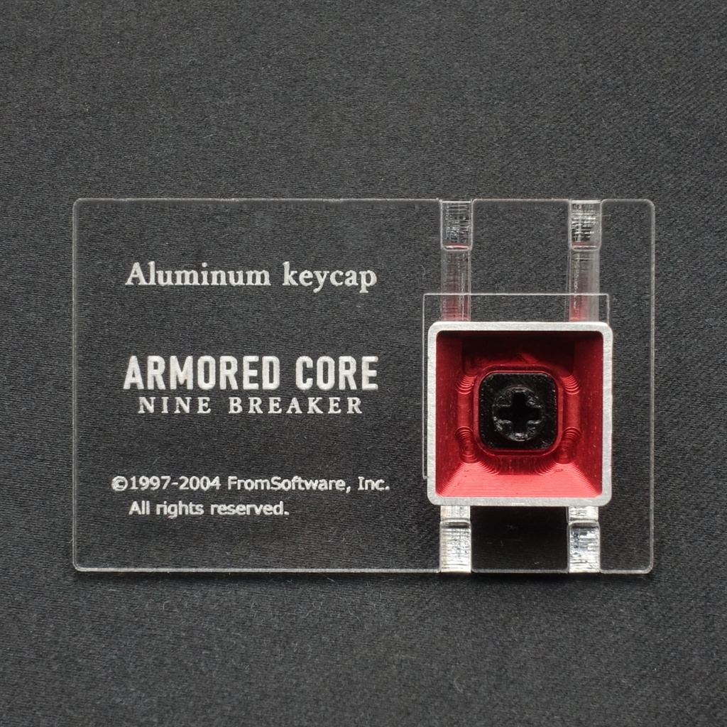"NINE BREAKER" アルミ削り出しキーキャップ(ARMORED CORE NINE BREAKER)