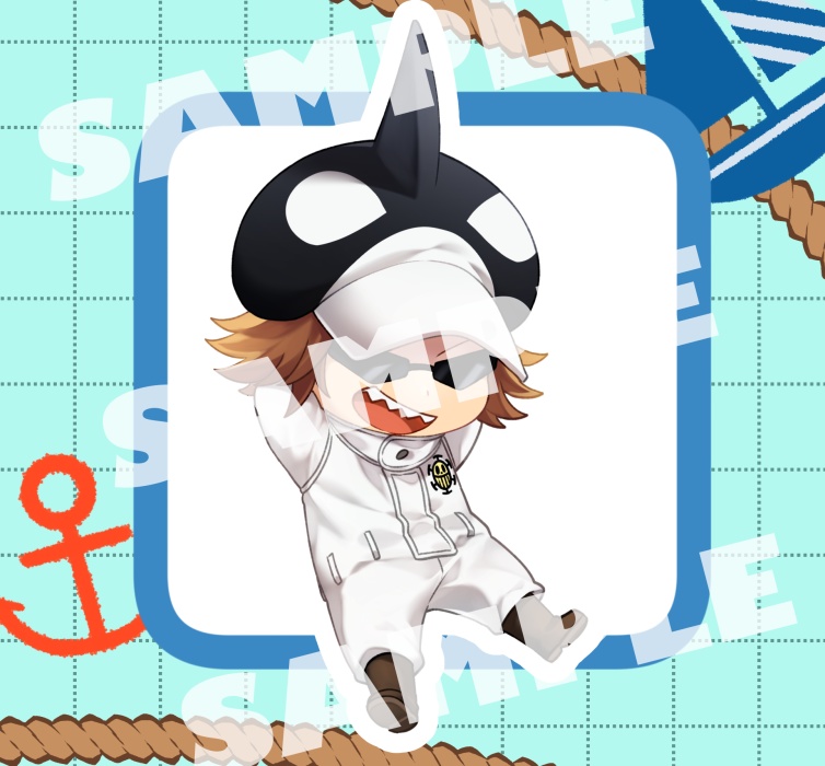 シャチ アクリルキーホルダー