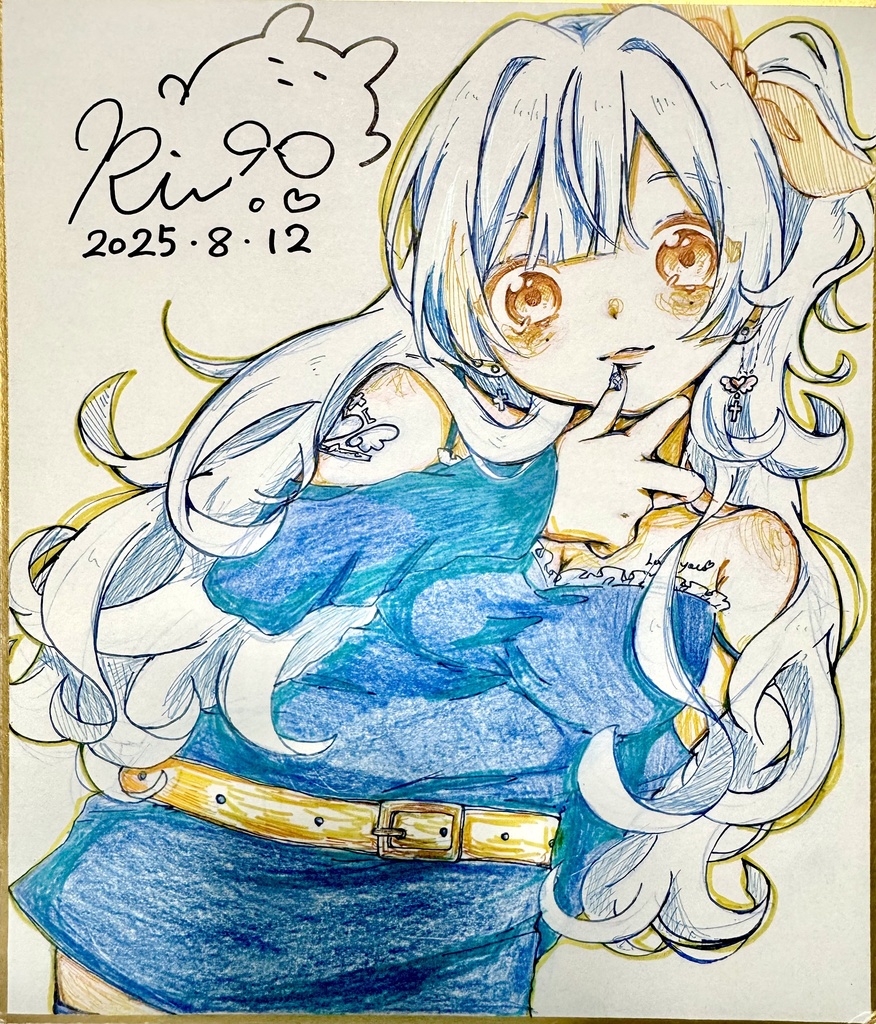 原画色紙イラスト(大)