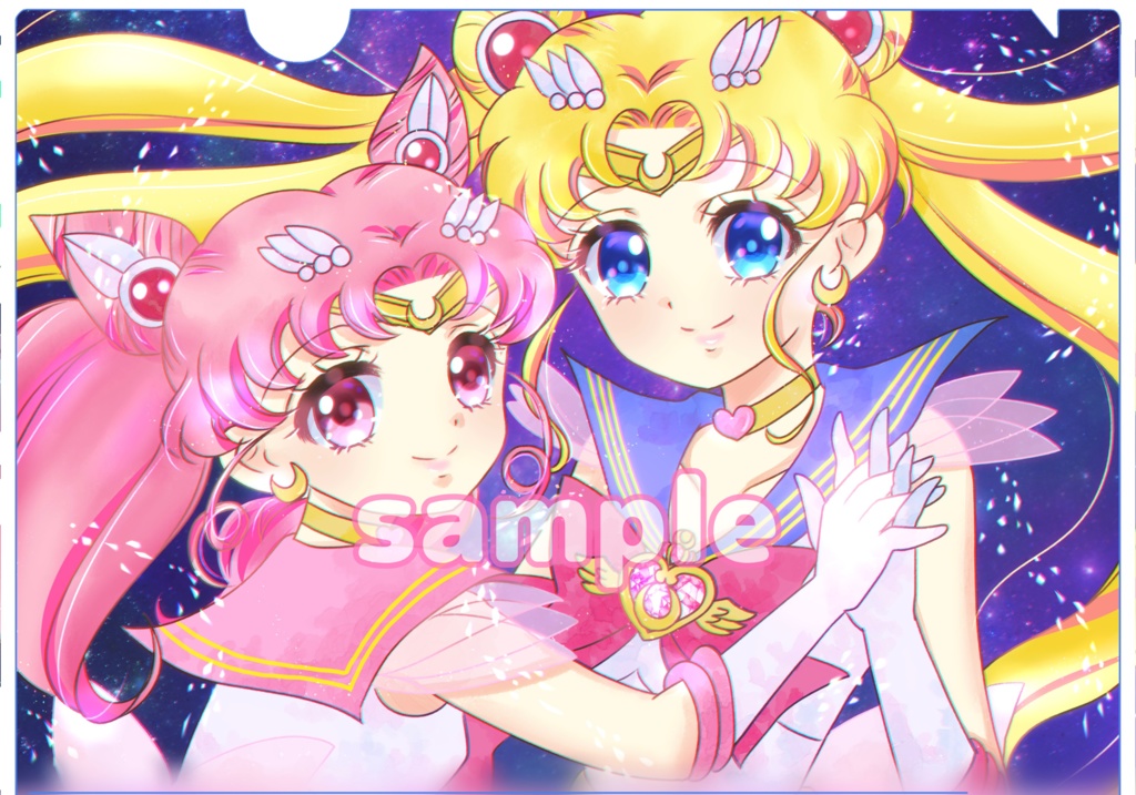 スパムン&スパちびムンキラキラホログラムクリアファイル