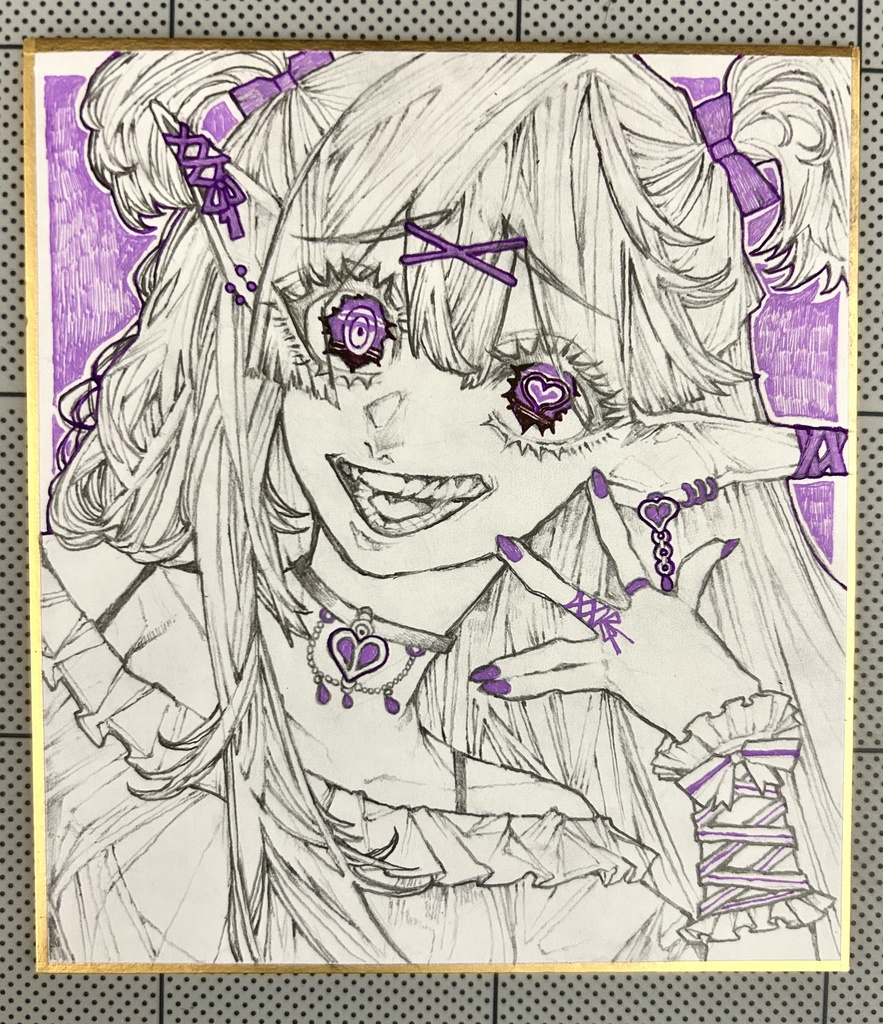 色紙 (紫)