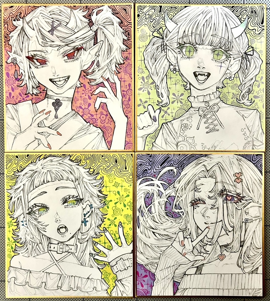 【原画】きまぐれ色紙②