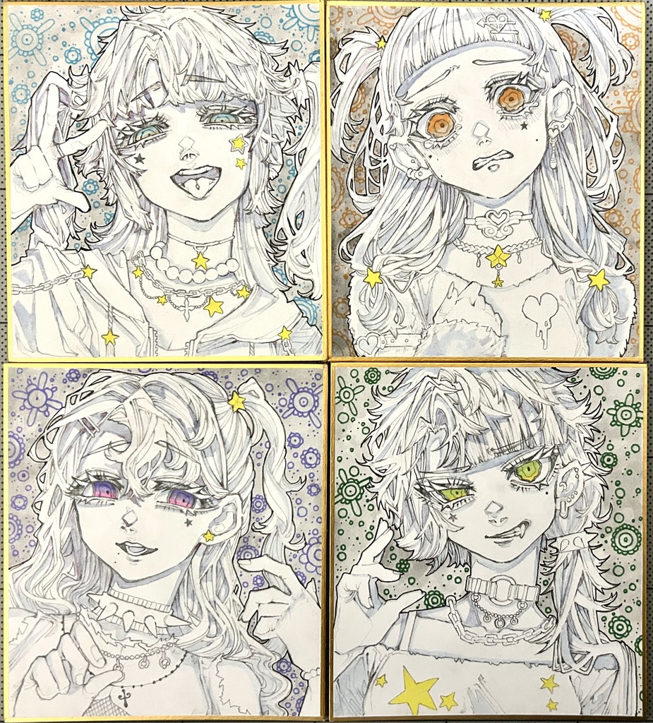 【原画】星の女の子シリーズ【小色紙】