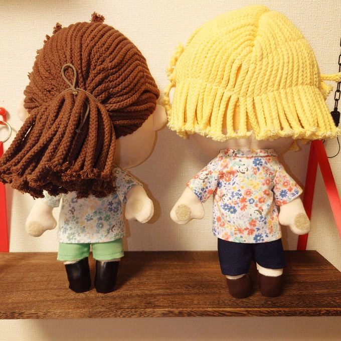 【第五ぬい服】開襟シャツセット【しろ松屋】