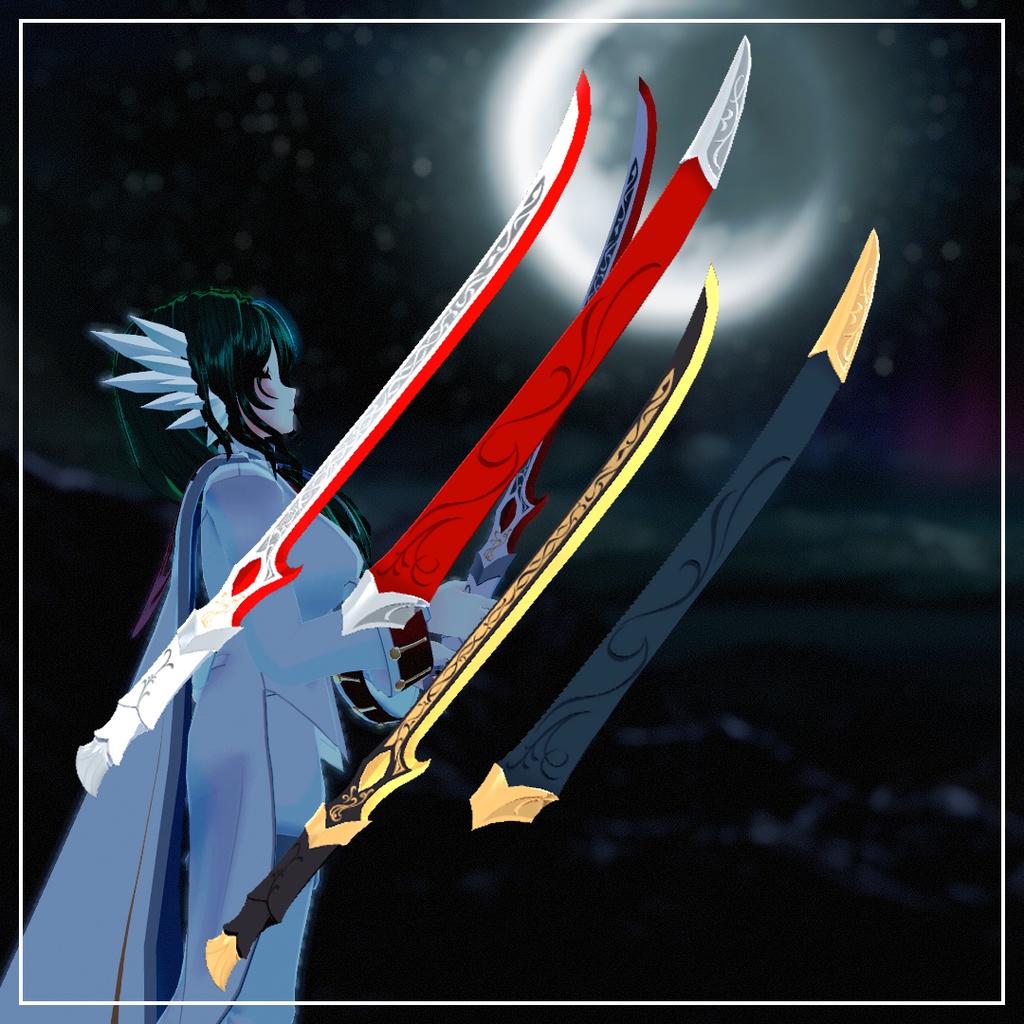 [VRChat/3Dモデル] エレサール, 誇り高き エルフの 宝石剣(Elessar, Jewrl of Elf. the Elven ...